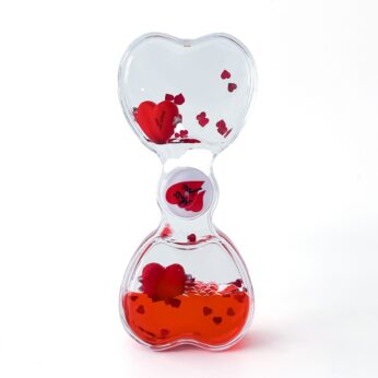 Heartfelt love meter hand boiler with Heart droplet hourglass for Valentine
