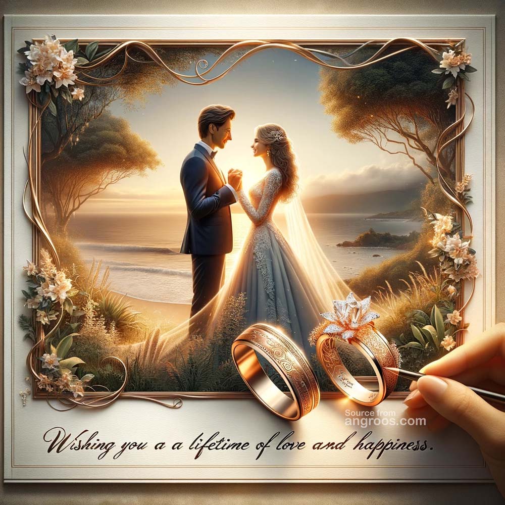 Buy ADI CREATIONS Happy Married Life on Black Background Theme Online at  Low Prices in India - Amazon.in