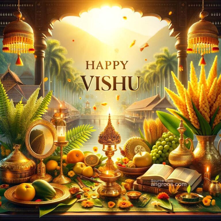 Vishu Wishes 2024 Exclusive Vishu Kani Images & Greetings