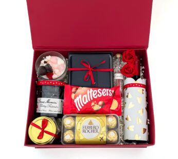 Special Valentine’s Day gifts romantically filled with chocolates, red wine, and more