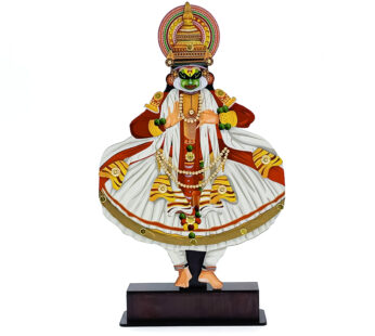Handcrafted masterpiece: wooden Kathakali full stand (16 inch) – 45 x 26 x 6 cm