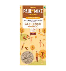 Paul and Mike - 41% Fine Milk Real Alphonso Mango Chocolate