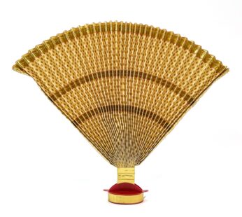 Elegant Golden Cloth ThiruUdayada with Stand: (Height 13Inches)