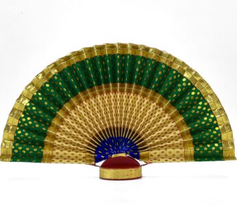 Unique Green and Golden Color Thiru Udayada (Height -9 Inches) – Ideal for Vishu and Vishu Kani Celebrations
