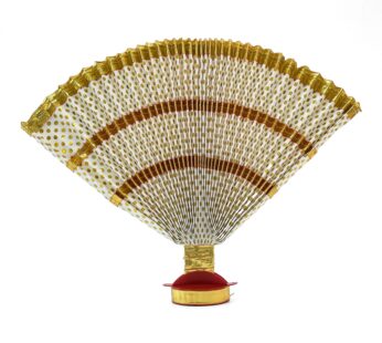 Exquisite White & Gold Thiru Udayada – Size: (12-inches Height)