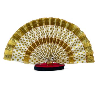 Compact Small Size White And Golden Thiru Udayada with stand – Dimensions: (Height 5 Inches)