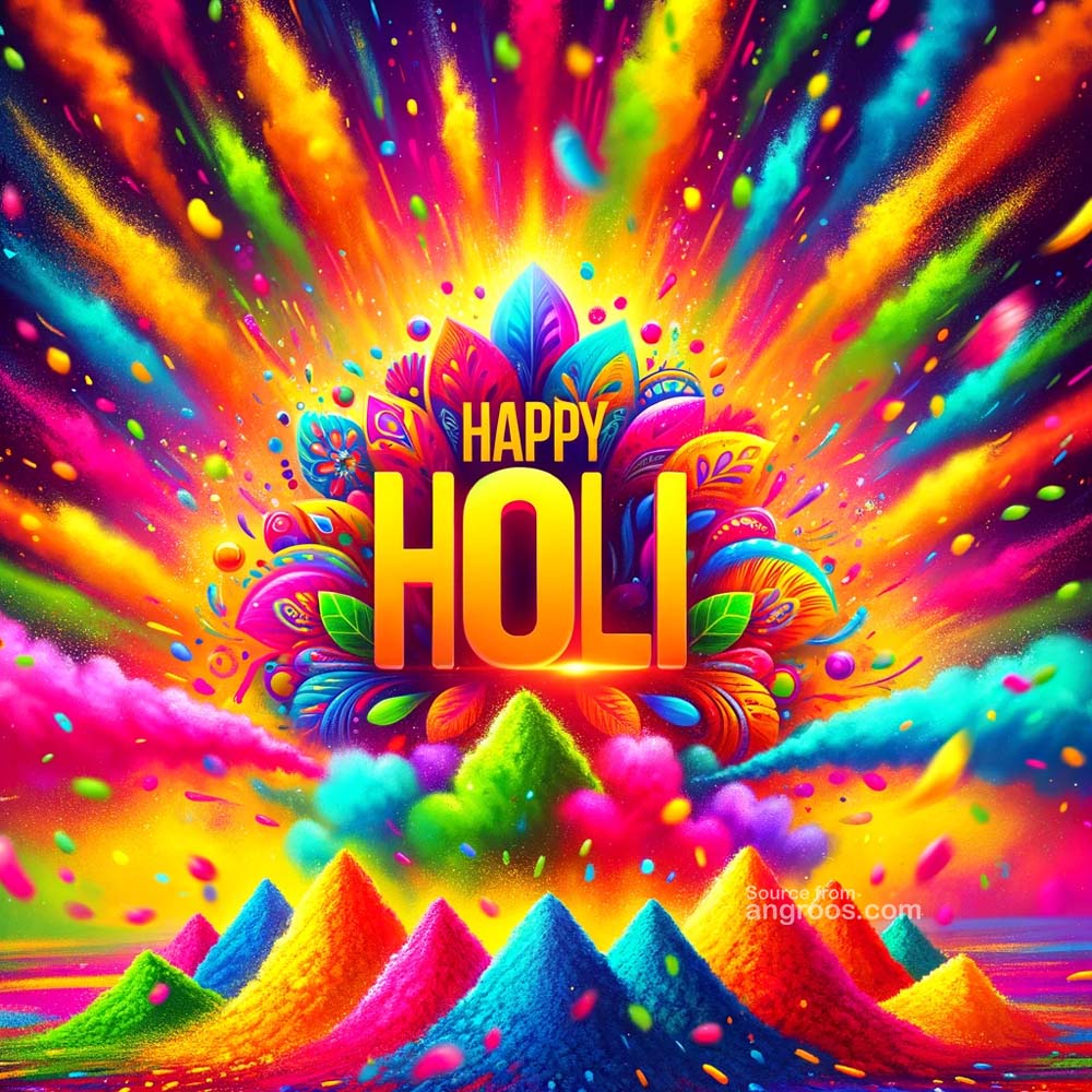 colorful holi wishes
