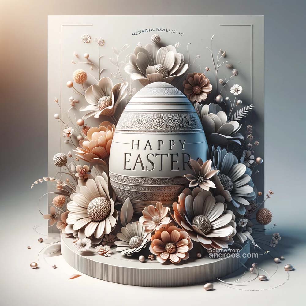 DALL┬╖E 2024 03 28 15.00.32 Generate an ultra realistic image for an Easter greeting card that is both appealing and adheres to a standard design featuring the text Happy Easte India's Favourite Online Gift Shop