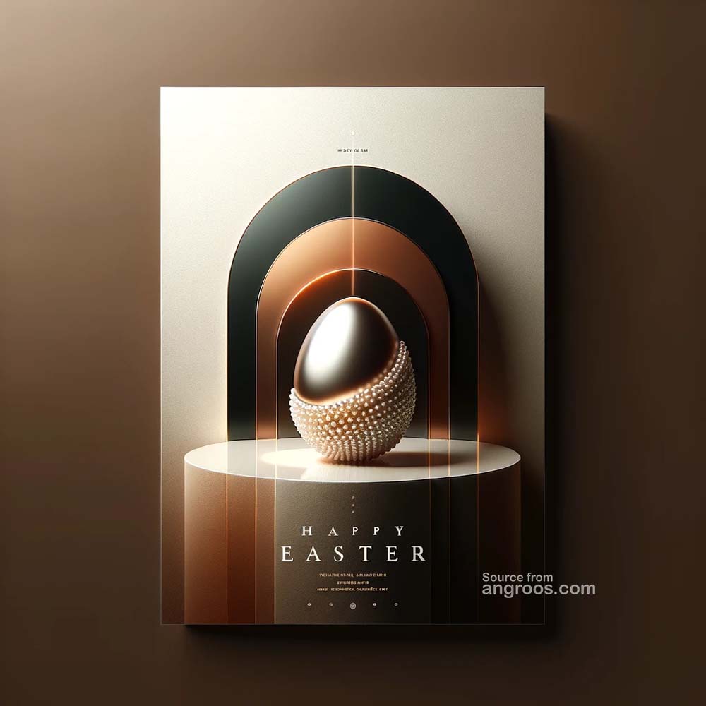 DALL┬╖E 2024 03 28 15.01.09 Design an ultra realistic image for a very classy and standard Easter wishes card. The card should exude luxury and elegance focusing on a minimalist India's Favourite Online Gift Shop