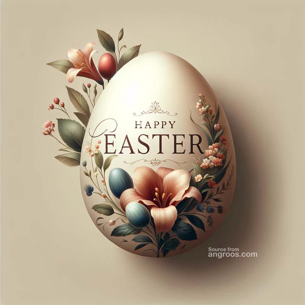 DALL┬╖E 2024 03 28 15.01.44 Generate an ultra realistic image of a very classy and standard Easter wishes card featuring designs that embody classic elegance and simplicity but India's Favourite Online Gift Shop