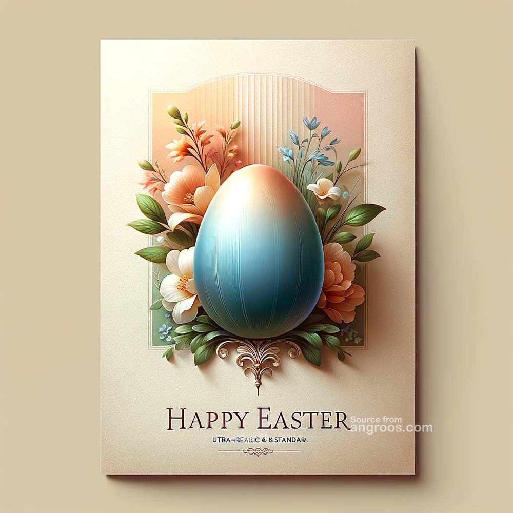 DALL┬╖E 2024 03 28 15.01.49 Generate an ultra realistic image of a classy and standard Easter wishes card combining classic elegance and simplicity with a hint of color. The des India's Favourite Online Gift Shop