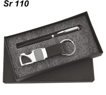 Executive Combo Gift Set: Metal Pen & Keychain (L-15.6cm, W-7.7cm, H-2.4cm)
