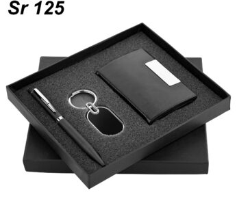 Elegant Embrace: Pen, Diary Keychain Combo Gift | Dimensions – L-15cm x W-17cm x H-4cm