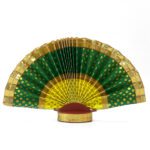 Green and Golden Covered Thiru Udayada with Stand