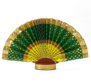 Elegant Multi color ThiruUdayada with stand (yellow ,golden &green) (Height- 7inch)