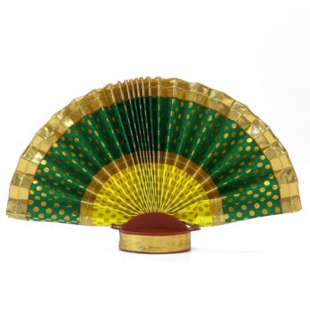 Elegant Multi color ThiruUdayada with stand (yellow ,golden &green) (Height- 7inch)