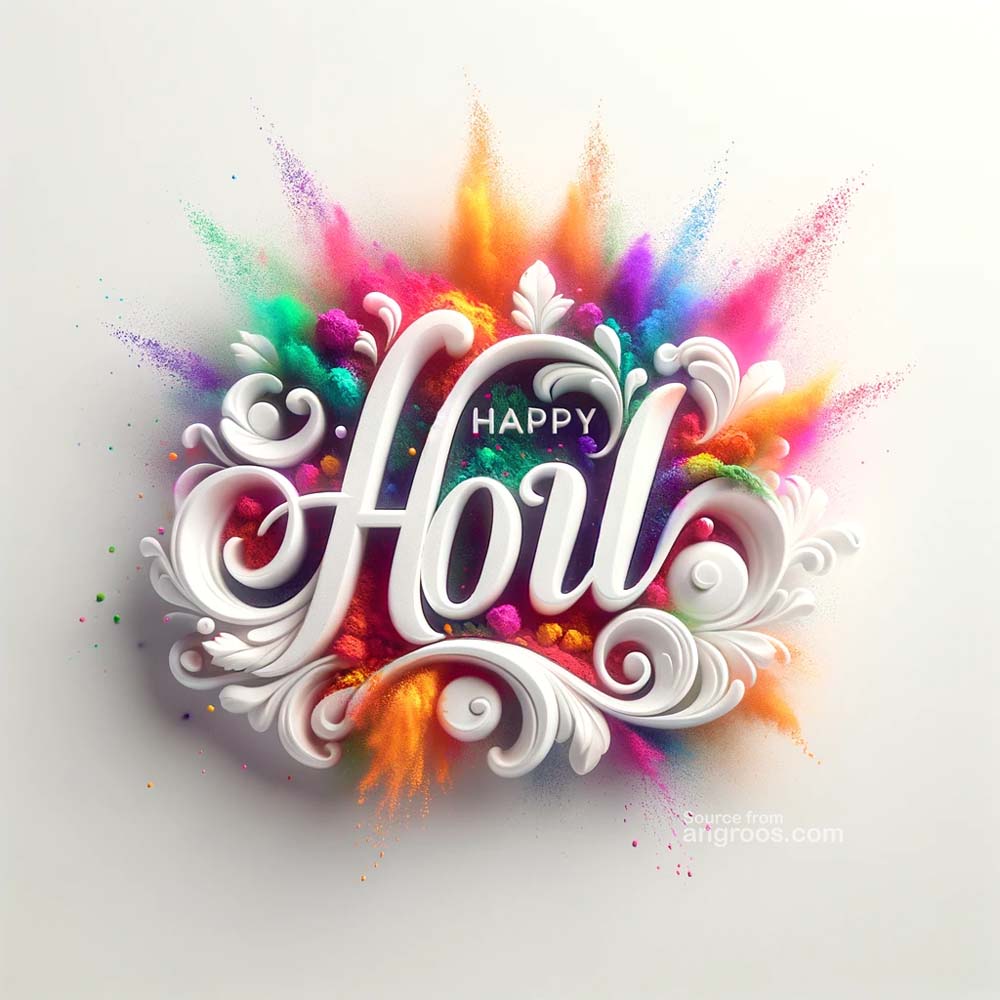Holi wishes with love