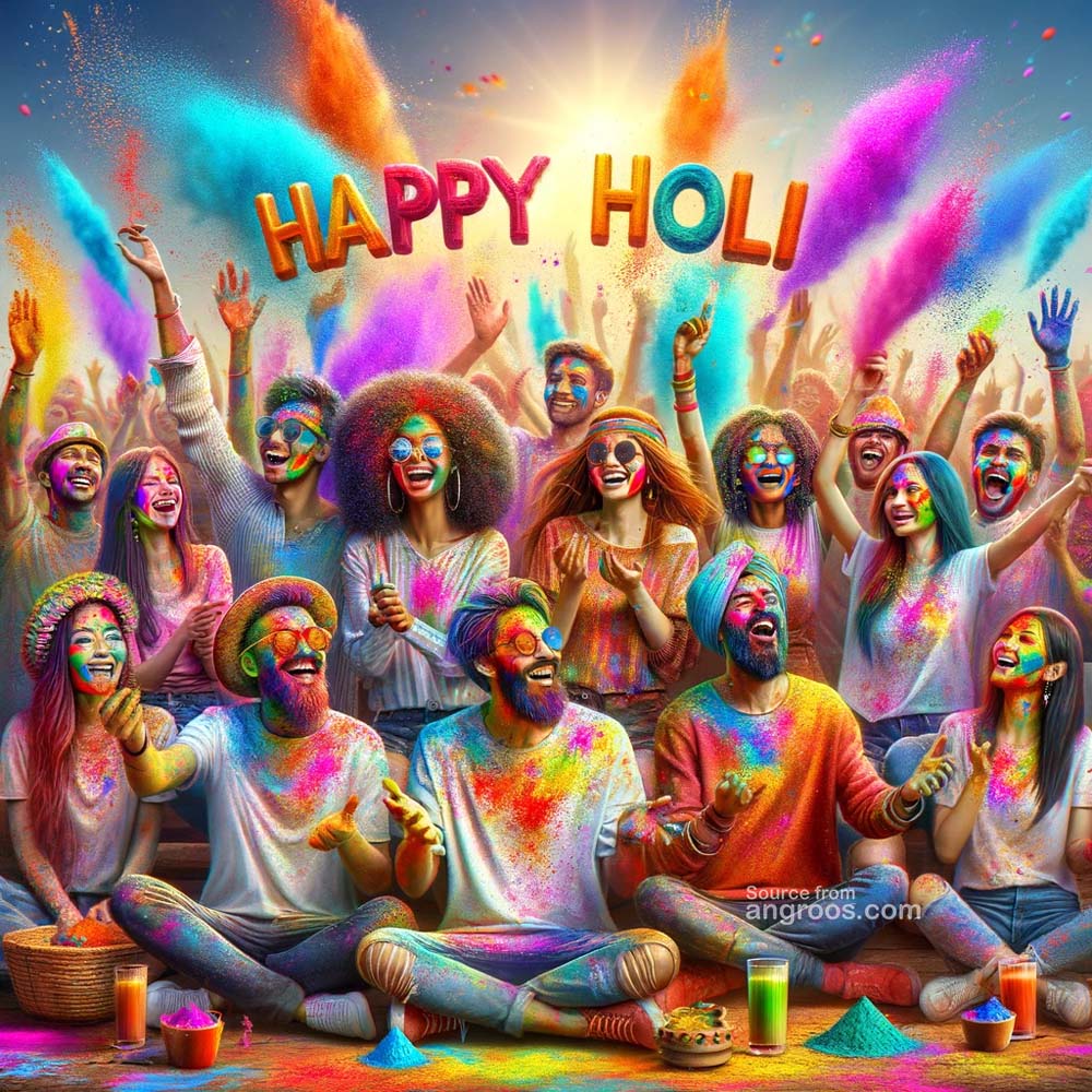 colorful holi wishes for friends