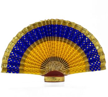 Stunning Multi-color Thiru Udayada with Stand golden, yellow, blue(9-inch Height) – Add Elegance to Your Occasion