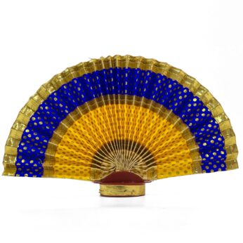 Stunning Multi-color Thiru Udayada with Stand golden, yellow, blue(9-inch Height) – Add Elegance to Your Occasion