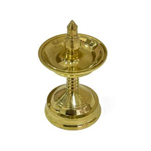 Brass Golden Nilavilakku (Height 2.2 Inch)