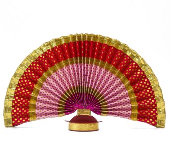 Exquisite Multi-color Thiru Udayada with Stand – Pink, Golden, Rose, and Red (9inch- Height)