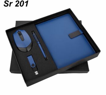 Power-packed Combo Gift Set: Pen, Diary, Pen Drive, Wireless Mouse – L-7in x W-7in x H-1.5in