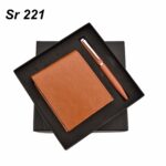 Brown Color Wallet And Pen Gift Set