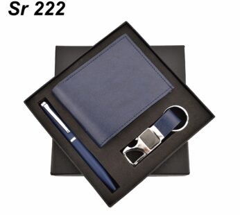 Brown Color Keychain Gift Set with Pen, Keychain, and Wallet: Elevate Your Corporate Gifting Experience