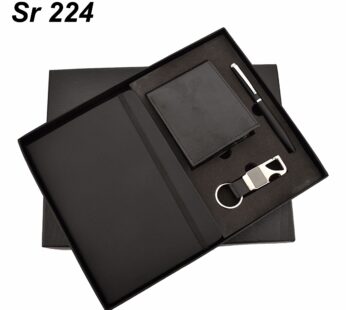 Black Themed Wallet Gift Sets: Elevate Your Corporate Gifting Game with Exquisite Pen, Keychain, Diary, and Wallet