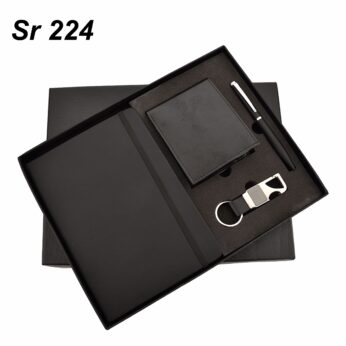 Black Themed Wallet Gift Sets: Elevate Your Corporate Gifting Game with Exquisite Pen, Keychain, Diary, and Wallet