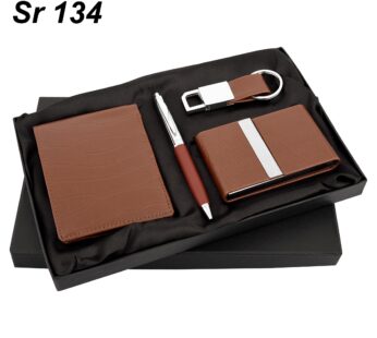 Elegant Leather wallet, pen ,keychain and cardholder Gift Set | 7-inch Dimensions