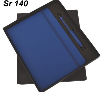 Blue Color Diary and Pen Gift Set: Stylish Corporate Gifting (8″ x 5″ x 1.5″)