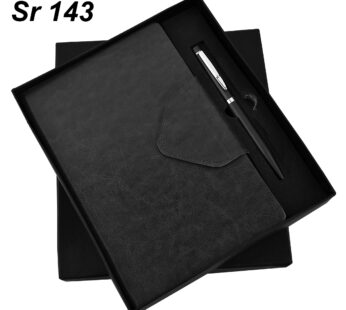 Exquisite Unique Black Pen and Diary Gift Combo (8″ x 5″ x 1.5″) – Ideal for Corporate Gifting