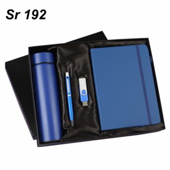 Corporate Combo Gift Set with Customized Pendrive Gifts | Pen, Diary, Pen Drive, Bottle | Dimensions: 10.8 x 9.5 x 2 inches