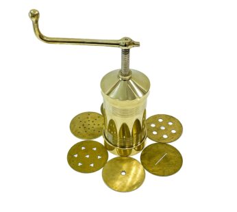 Traditional Brass Sev Sancha machine/ Chakli/Idiyappam maker (Height – 7.5 Inch, 898 gm)