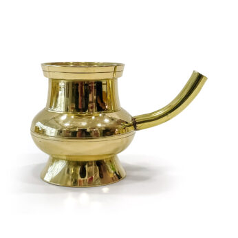 Handcrafted Kerala brass kindi vessel for your home decor and pooja spaces(Height – 1.8 Inch)