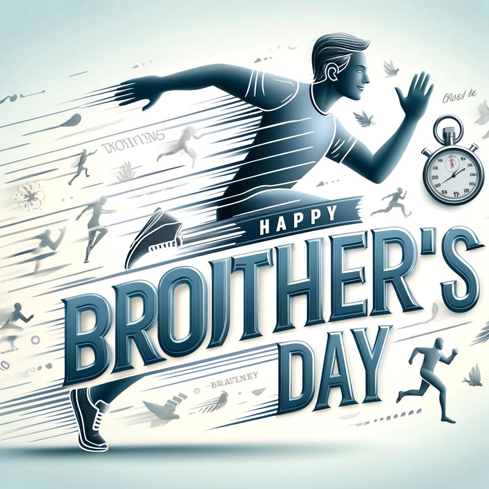 DALL E 2024 05 21 13.44.36 A dynamic and energetic Brothers Day greeting image featuring Happy Brothers Day in a running font that simulates motion as if the letters are sp India's Favourite Online Gift Shop