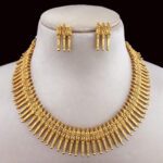 Golden Tassel Necklace Set