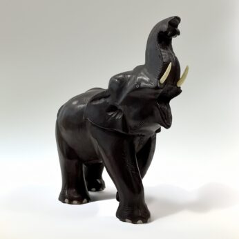 Elephant Statue Rosewooden (H-12Inch) with Trunk Up