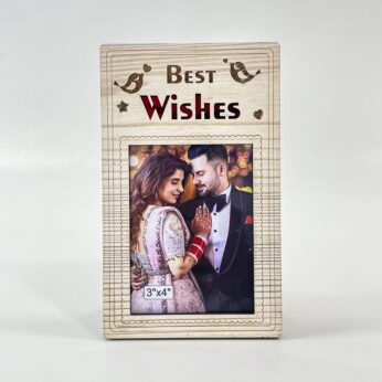 Best Wishes Wooden Photo Frame – Transform Memories into Treasured Keepsakes (3×4 Inch Photo size)