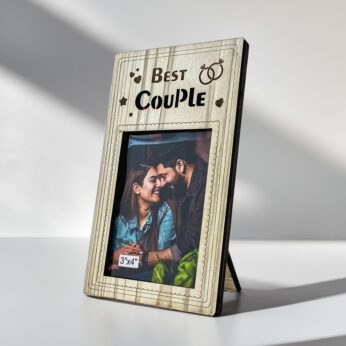 Best Couple Wooden Photo Frame – Elegant Handcrafted Gift for Special Moments | (3×4 Inch Photo size)