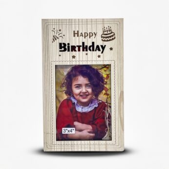 Cherish Memories with our Birthday Wooden Photo Frame (3×4 Inch Photo size)