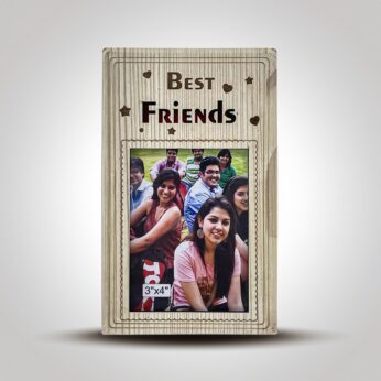 Eternal Memories: Best Friends Wooden Photo Frame (3×4 Inch Photo size) Timeless Gifts