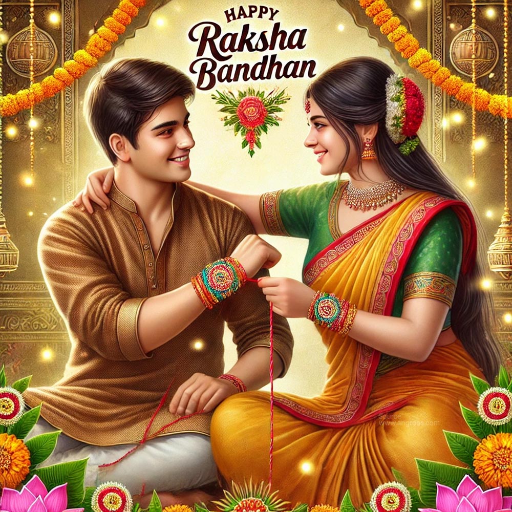 Happy Raksha Bandhan wishes exchanged with traditional Rakhi ceremony