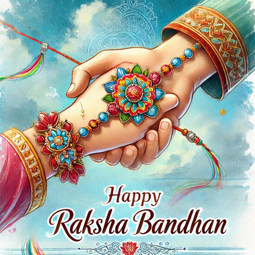 Happy Raksha Bandhan wishes exchanged with love and sweets.