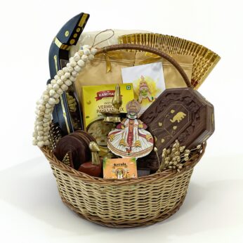 Ultimate Onam Gift Hamper for women : Includes Kerala Saree, Nilavilak, & More