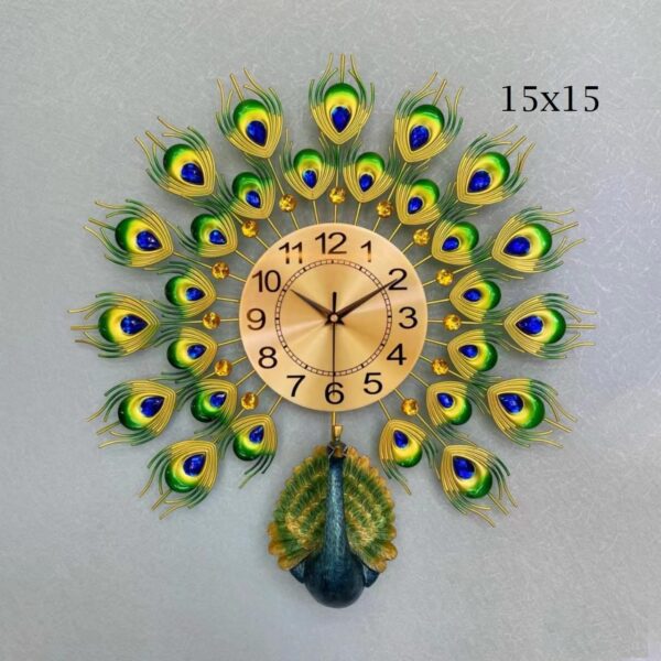 Luxury Peacock 3D Wall Clock