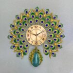 Peacock 3D Metal Wall Clock