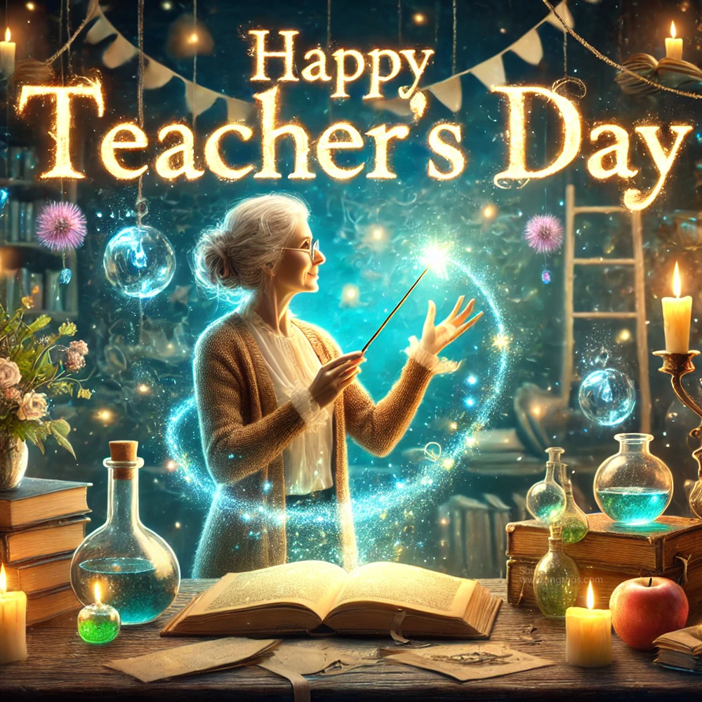 Teachers Day image with a fantasy theme India's Favourite Online Gift Shop